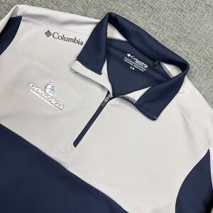 Gonzaga University Bulldogs 1/4 Zip Mens Large‎ Columbia Golf Performance